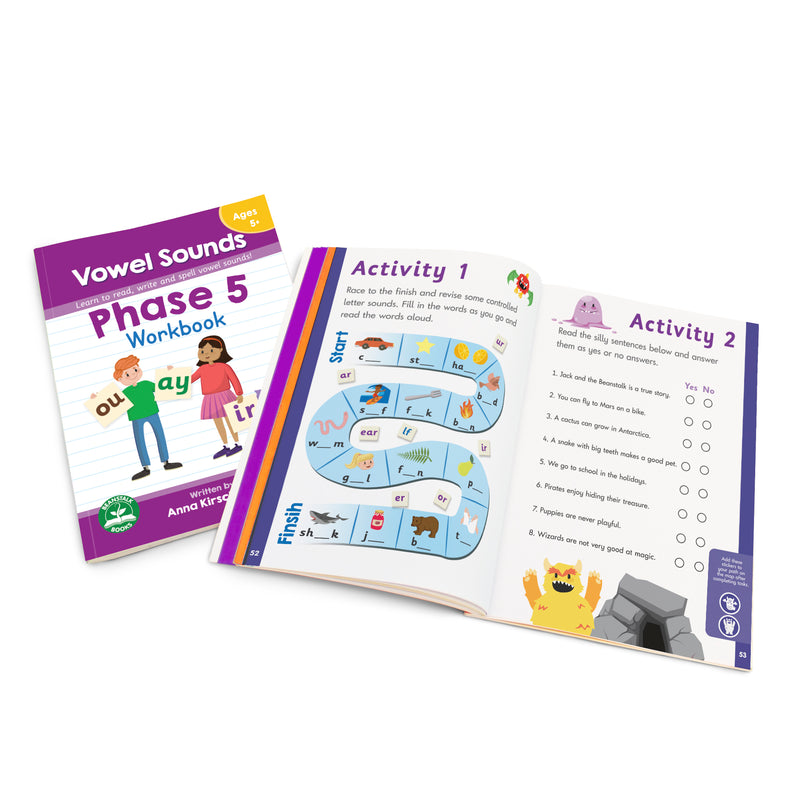 Phase 5 Vowel Sounds Workbook – Junior Learning NZ