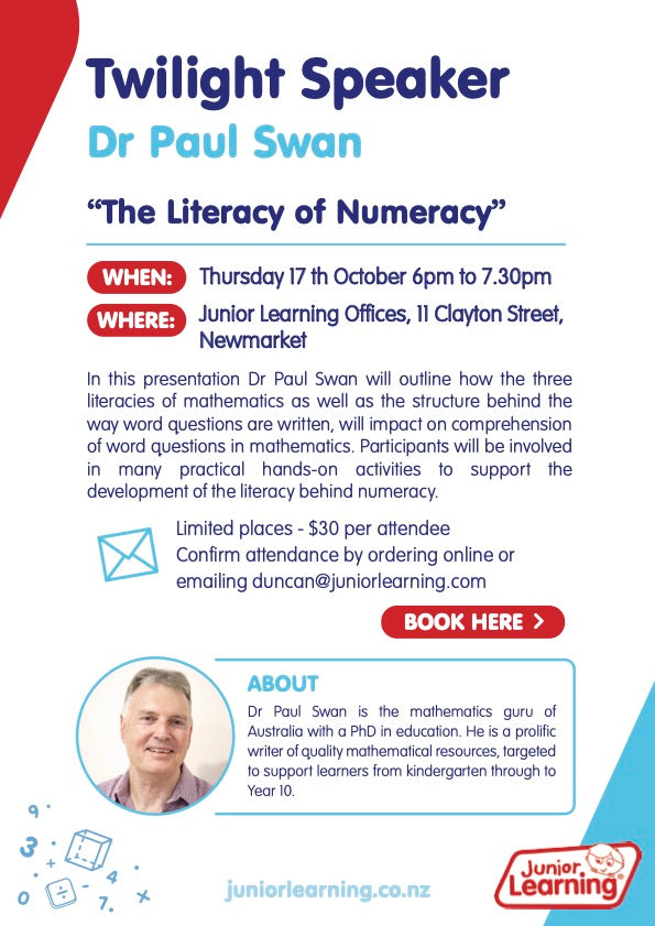 Twilight Speaker - The Literacy of Numeracy - Dr Paul Swan