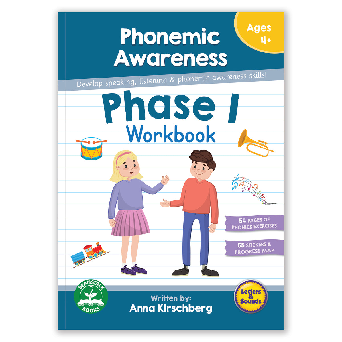 Phase 1 Phonemic Awareness Workbook - 12 Pack