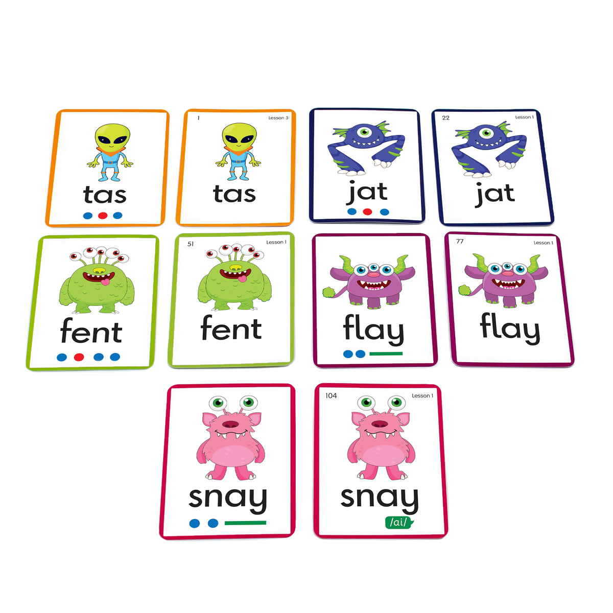 Alien Word Cards – Junior Learning NZ
